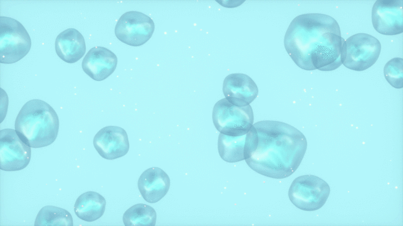 水中溶解的气泡3D渲染图片下载