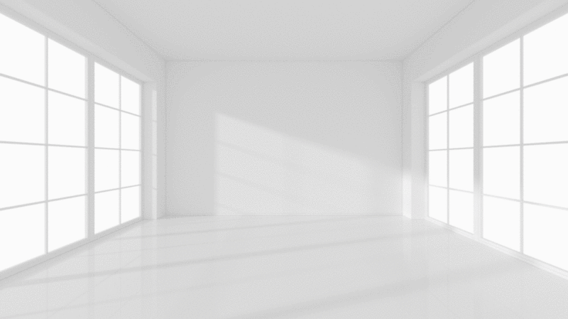 白色空房间3D渲染图片下载