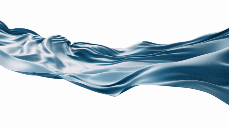 流动的蓝色布料带3D渲染图片下载