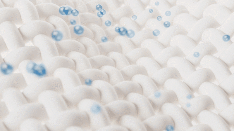 编织布料纹理与泡沫粒子3D渲染图片下载