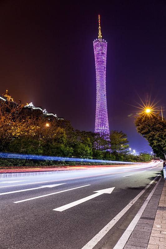 广州城市建筑夜景图片下载