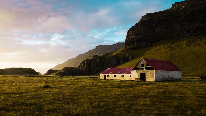 日落在冰岛图片下载