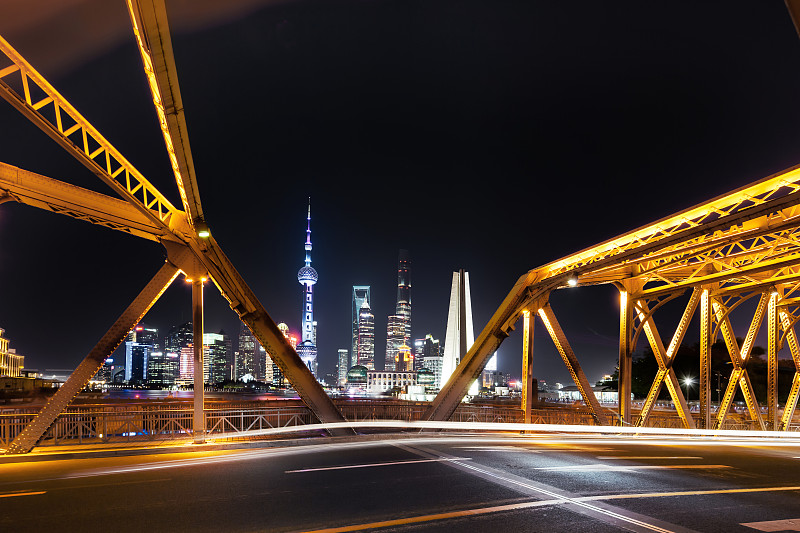 上海外白渡桥夜景图片下载