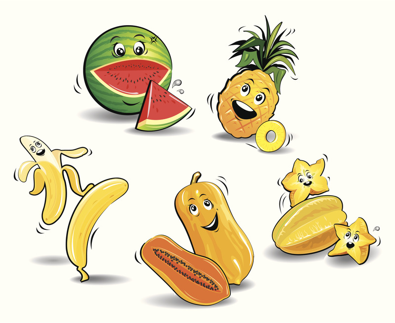 水果插图(二套)图片素材