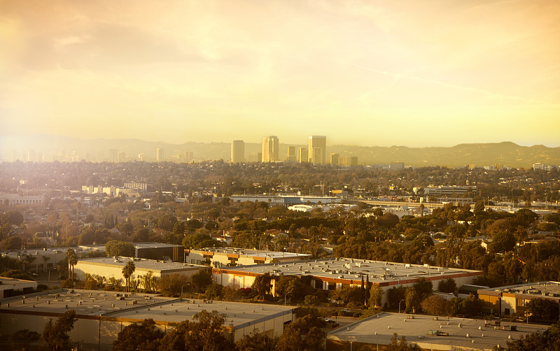 洛杉矶景观-世纪城和工业水渠城地区图片下载