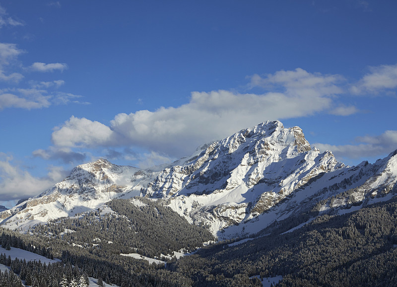 阿尔卑斯山山脉的景色图片下载