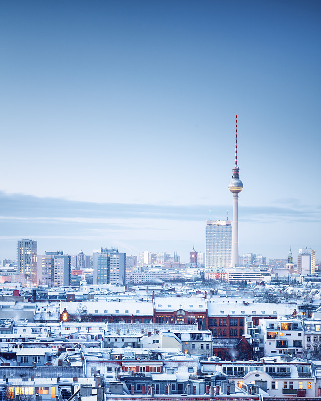 柏林冬天的城市图片素材