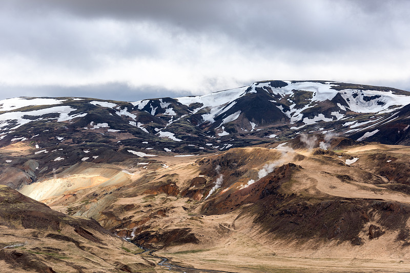冰岛的山脉景观图片下载