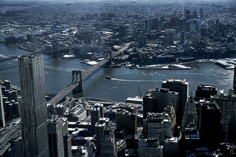 纽约布鲁克林大桥的全景图片下载