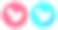 豆子。圆形图标与长阴影在红色或蓝色的背景图标icon图片