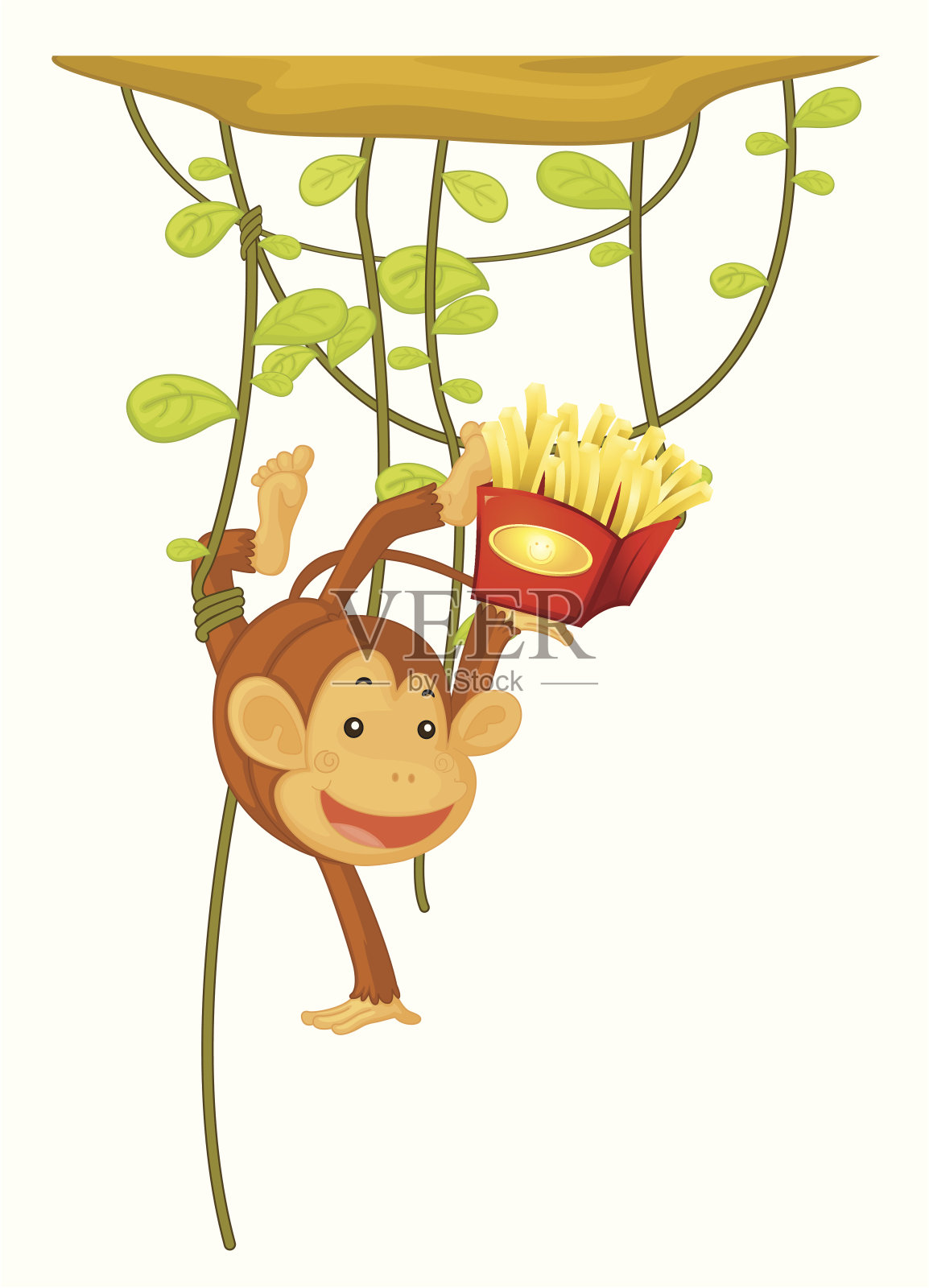 猴子插画图片素材