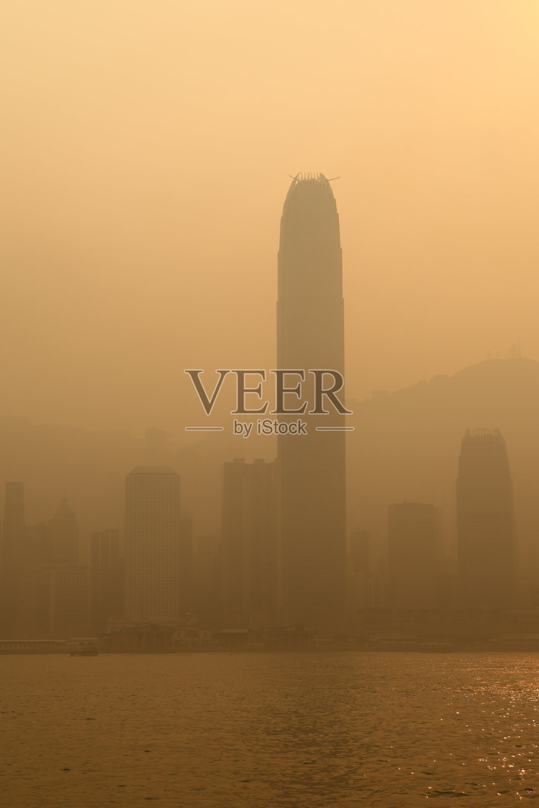 香港的空气污染照片摄影图片