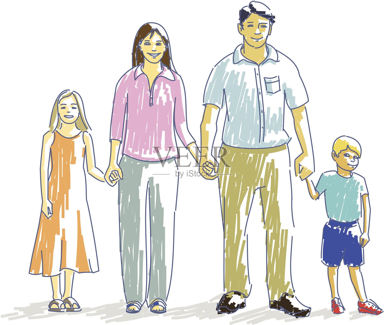 幸福的家庭# 2插画图片素材