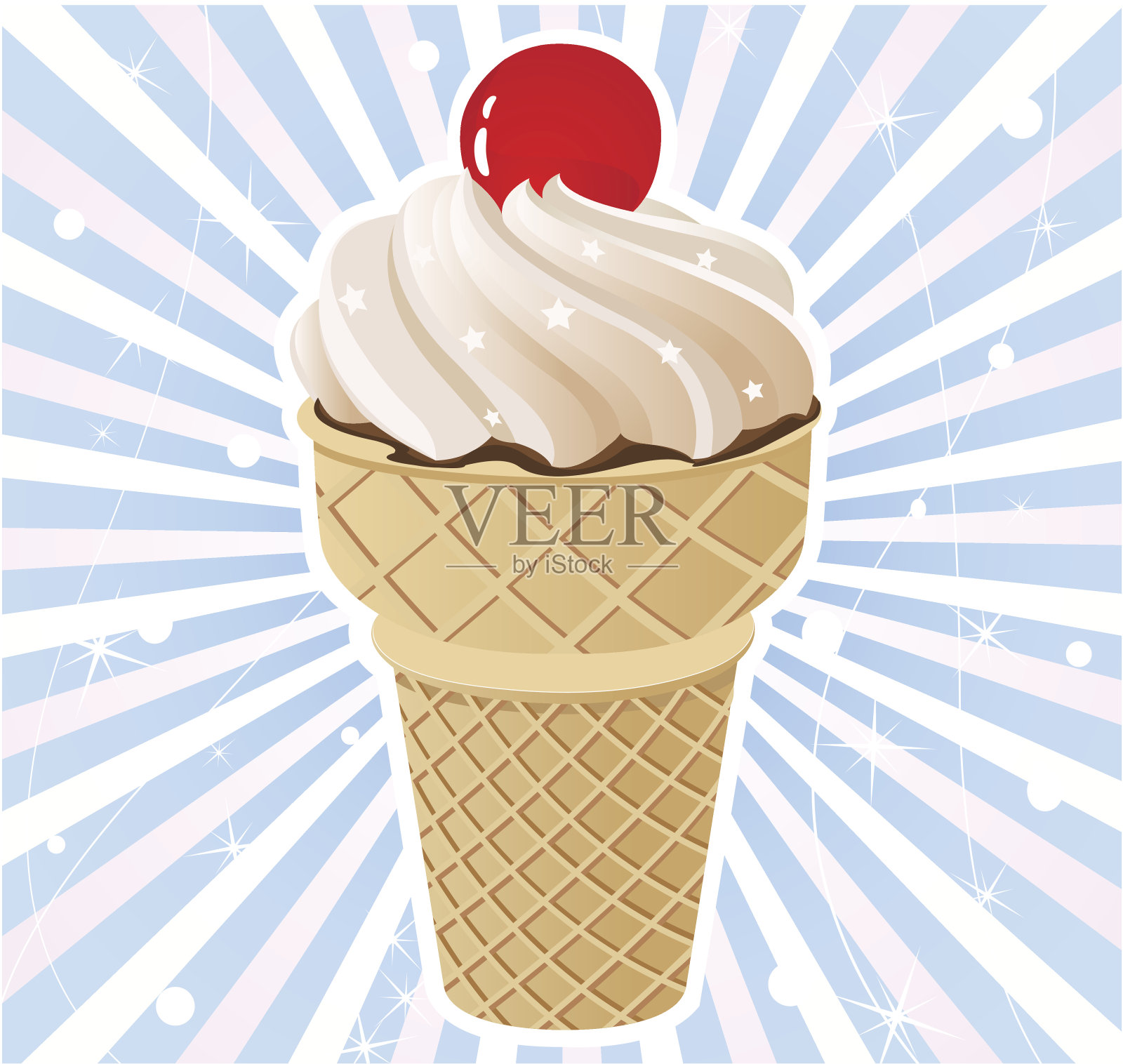 冰淇淋的背景设计元素图片