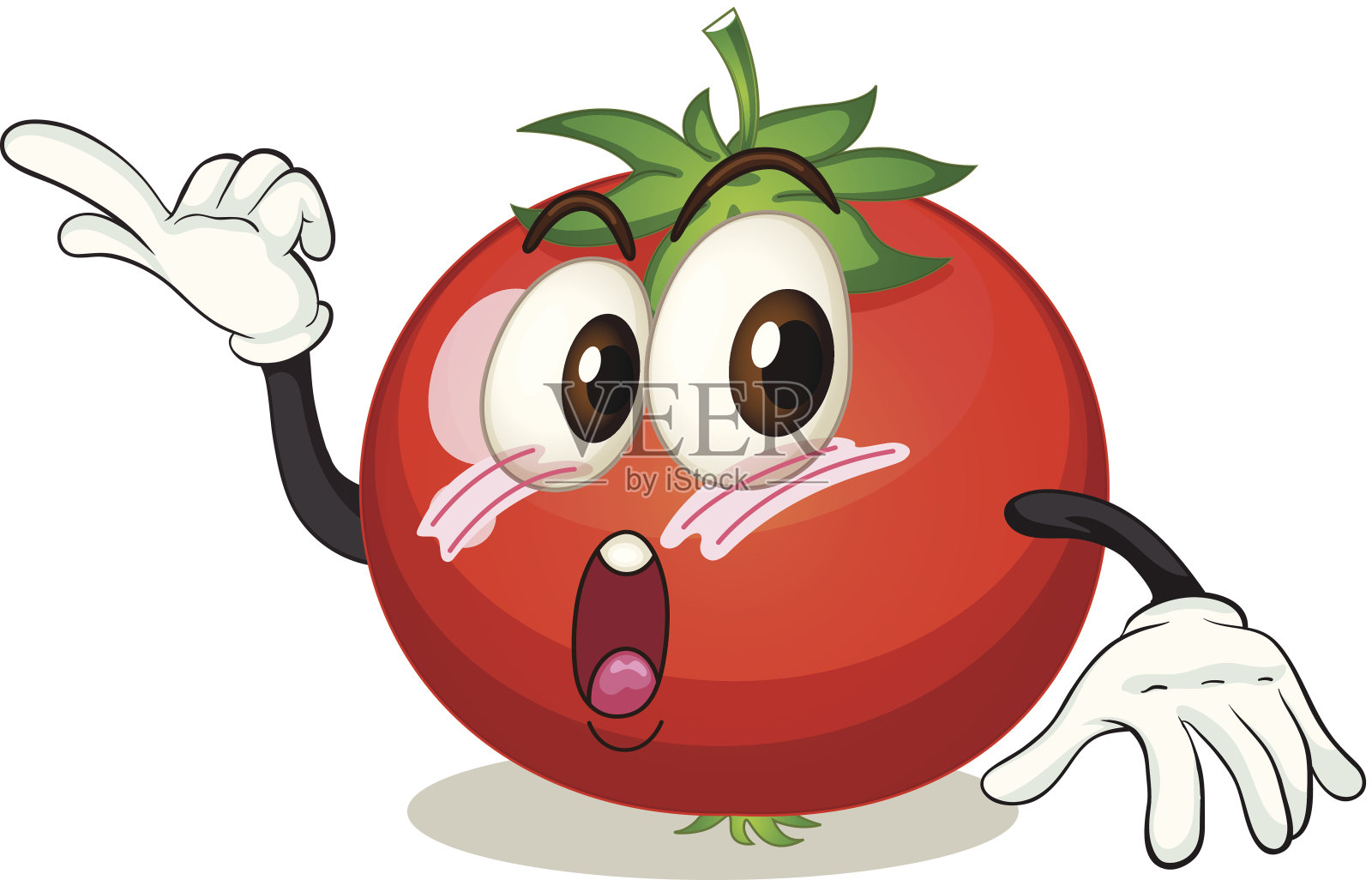番茄插画图片素材