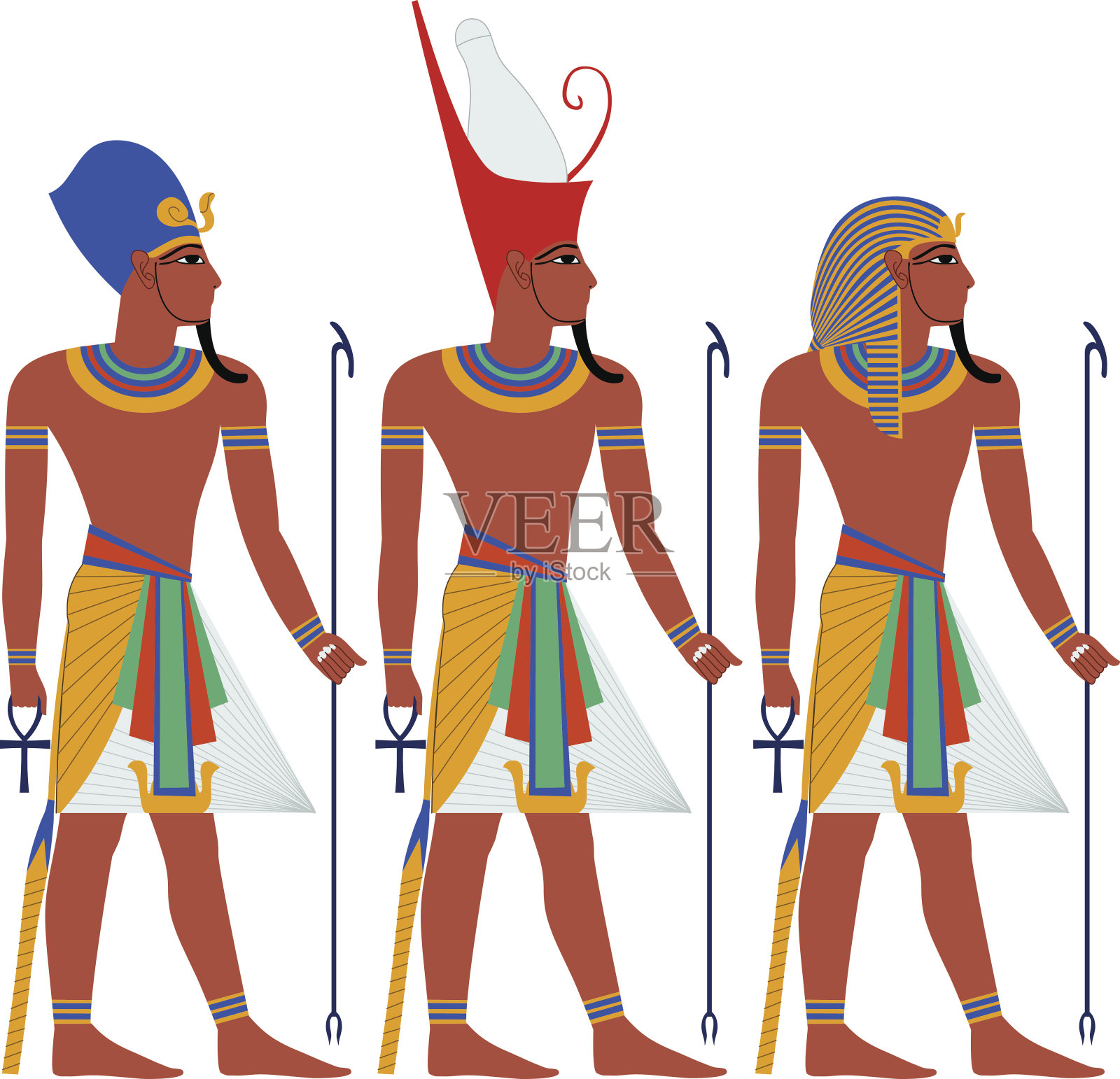 古埃及法老为逾越节打包插画图片素材