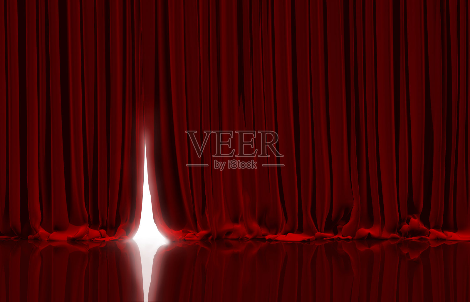 剧院里的红窗帘。照片摄影图片