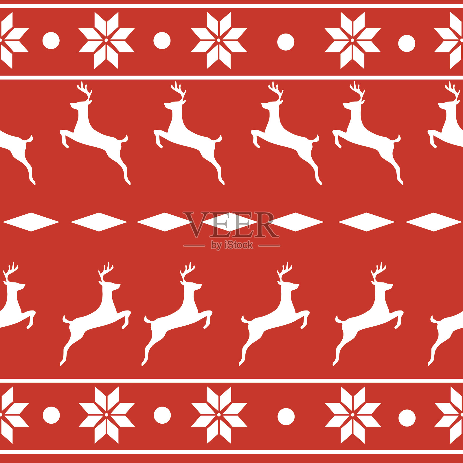 传统的北欧斯堪的纳维亚毛衣图案矢量插图插画图片素材