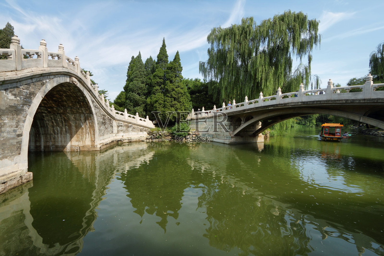 颐和园的拱桥照片摄影图片