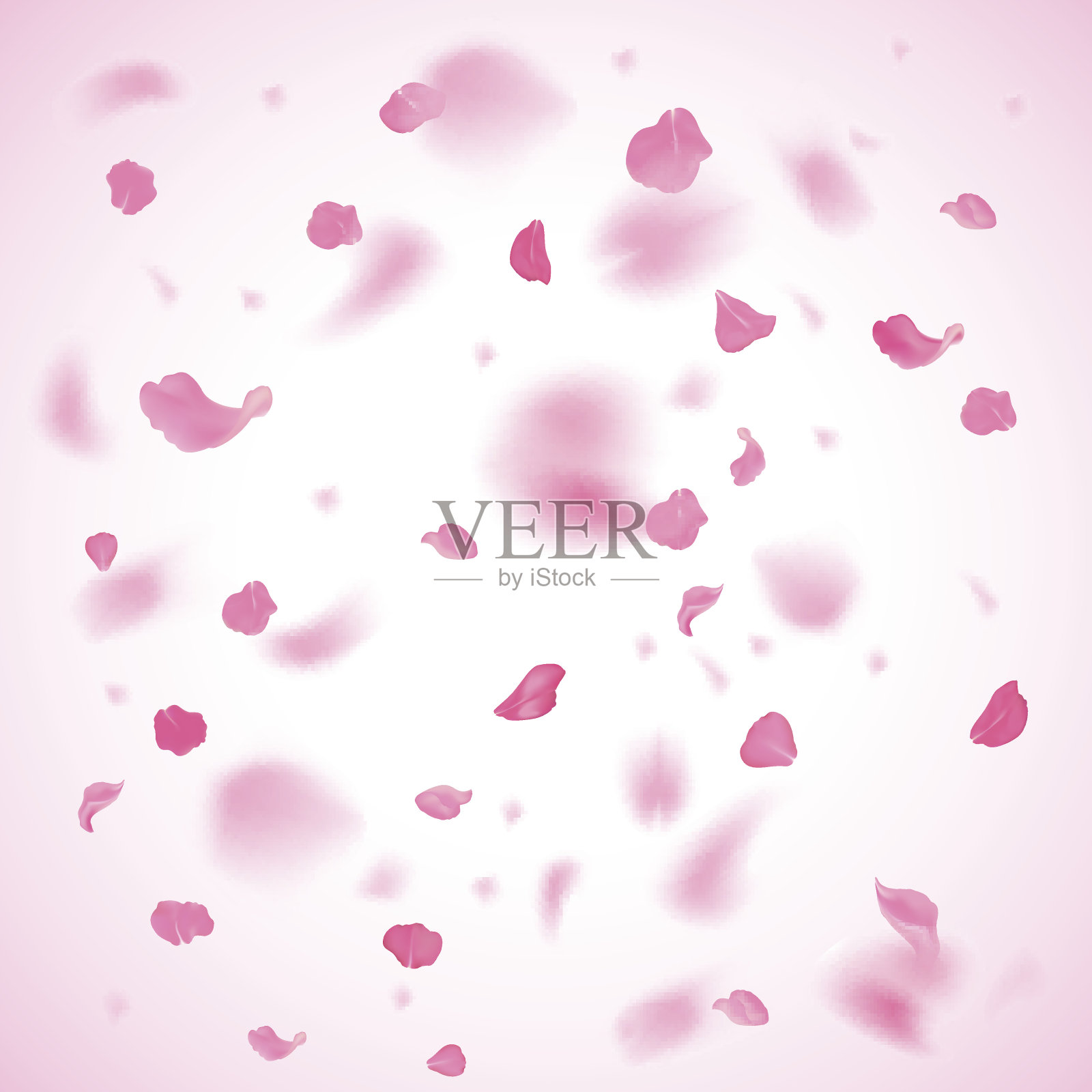 粉色的花瓣背景插画图片素材