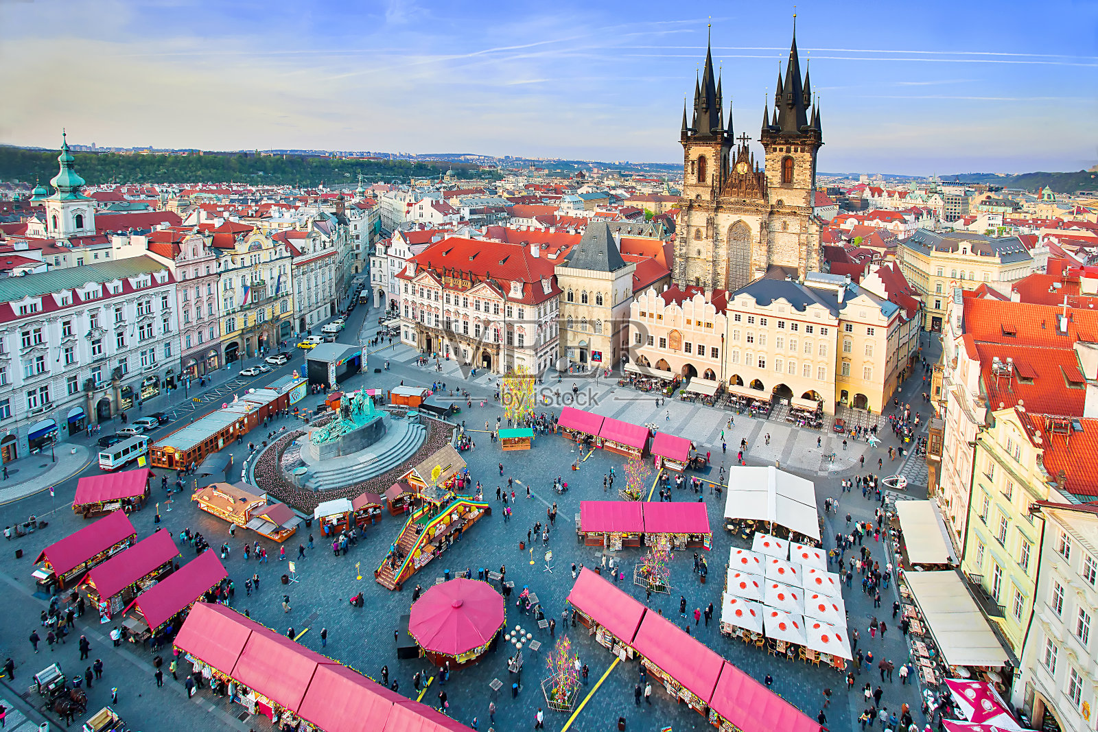 布拉格的复活节市场照片摄影图片