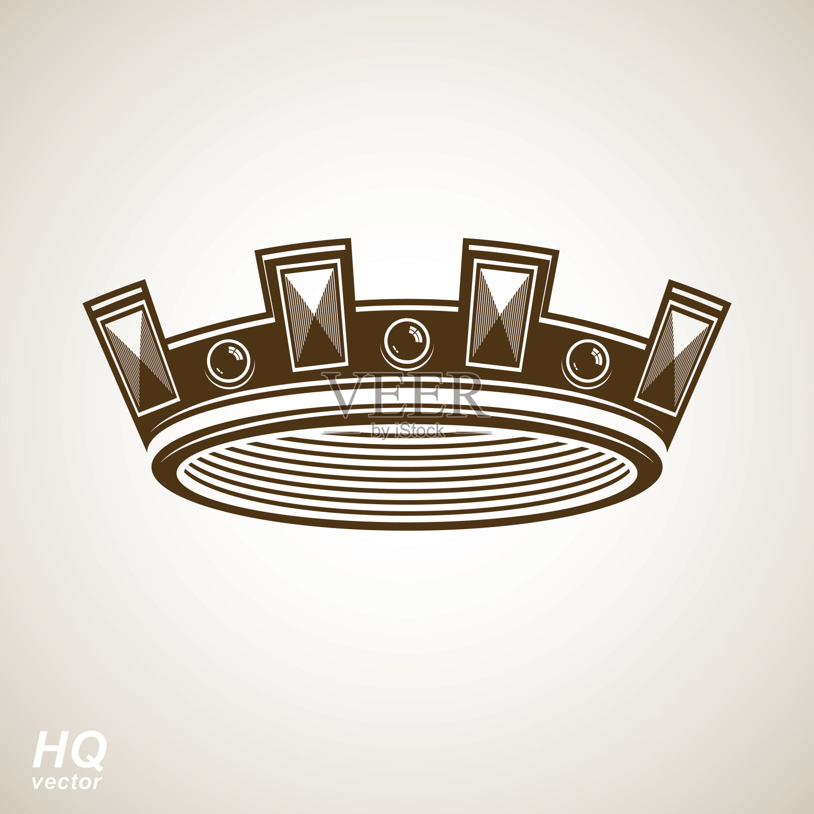 向量帝国帝国皇冠。经典的冠状头饰插画图片素材