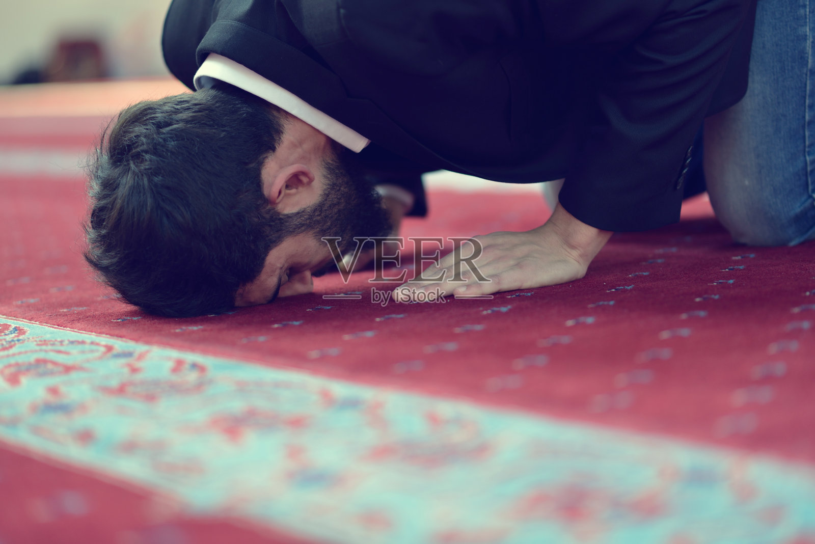 穆斯林阿拉伯人祈祷照片摄影图片
