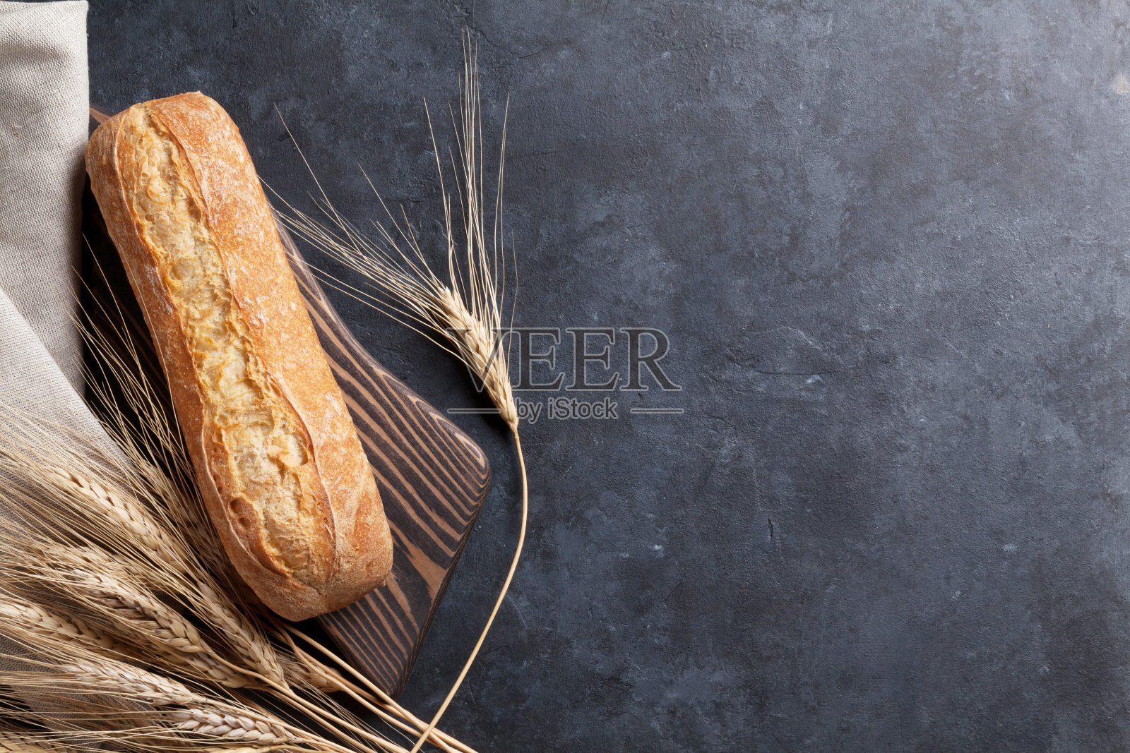 意大利ciabatta面包照片摄影图片