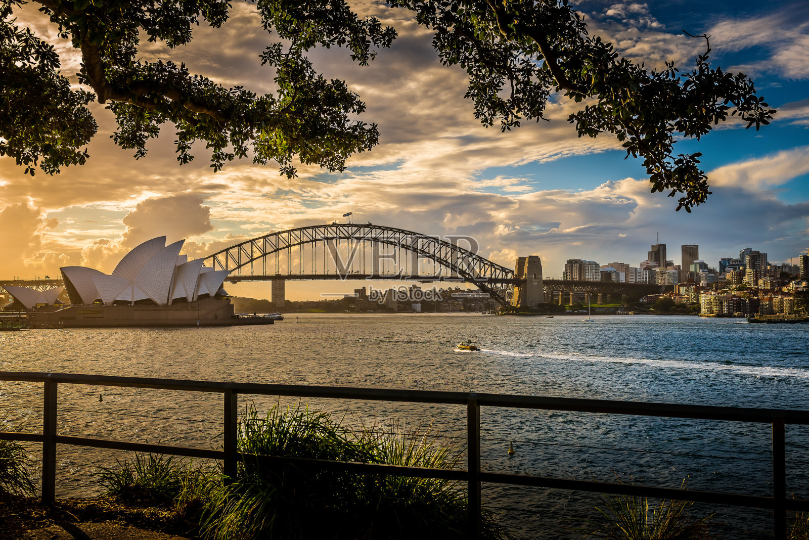 悉尼歌剧院和海港大桥照片摄影图片