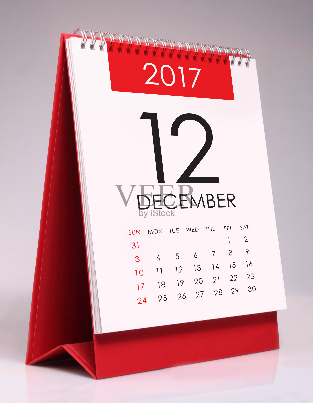 简单的台历2017 - 12月照片摄影图片
