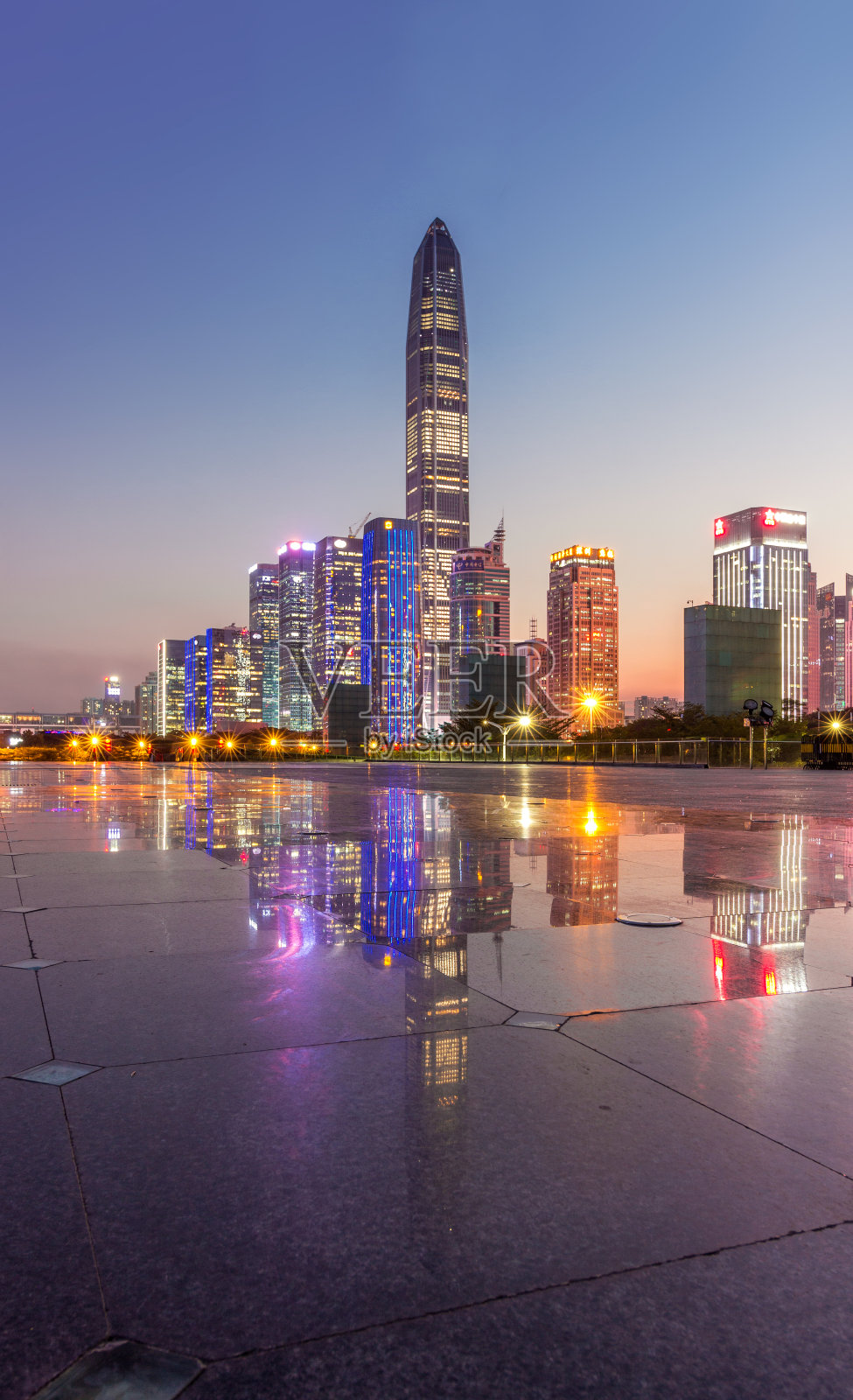 深圳的轴线上有摩天大楼照片摄影图片