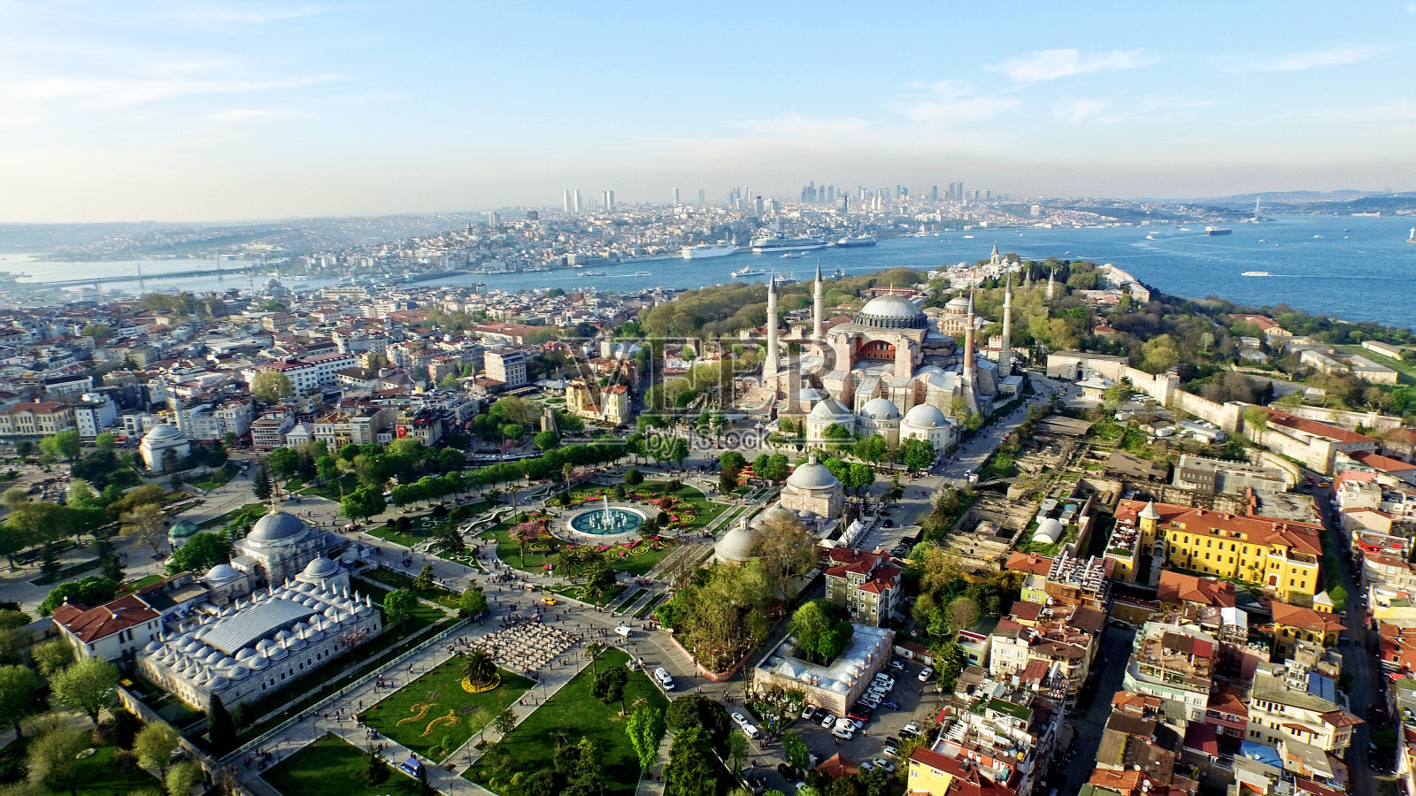 伊斯坦布尔鸟瞰图照片摄影图片