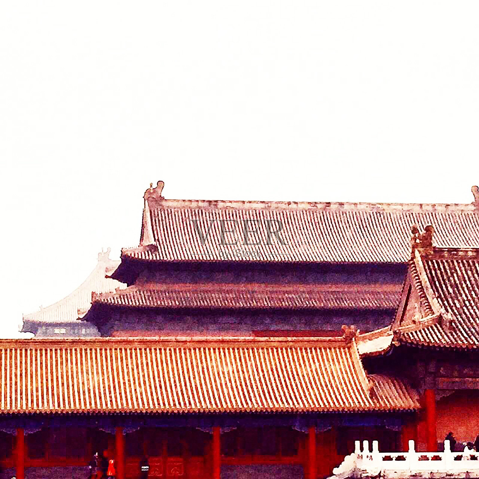 北京的故宫在冬天照片摄影图片