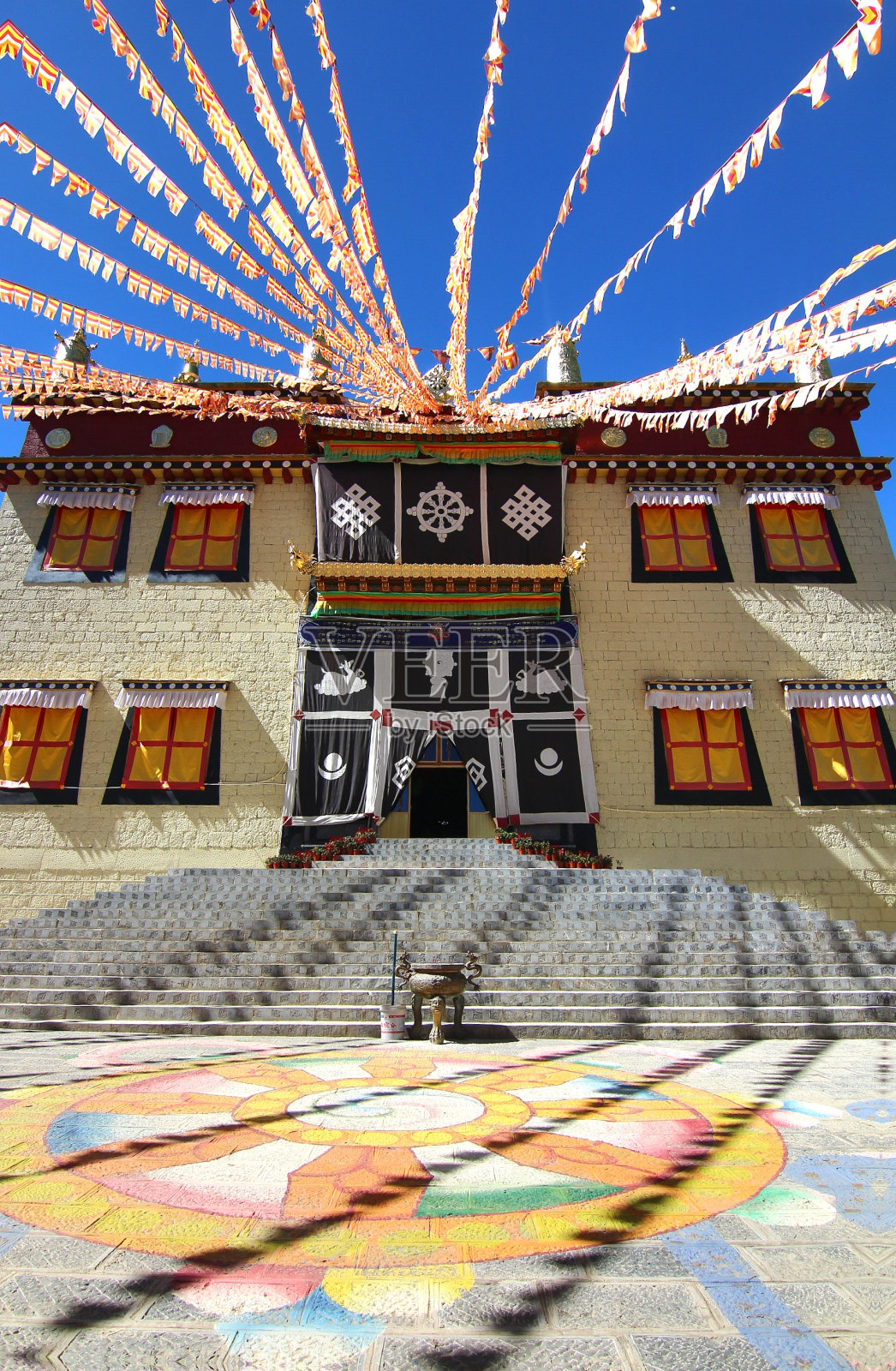 中国云南省中甸市(香格里拉)松赞林寺照片摄影图片
