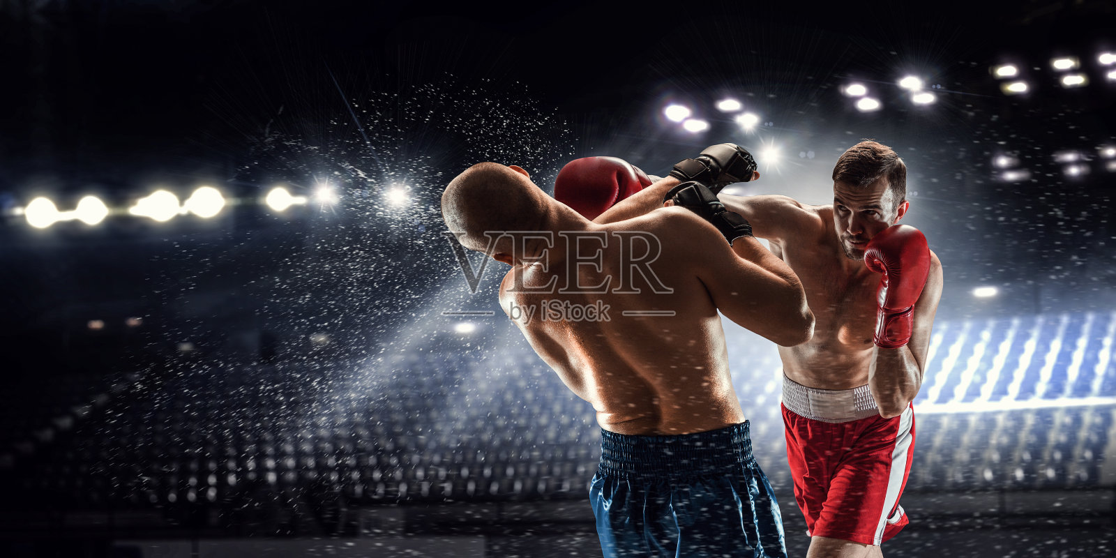 拳击专业比赛。多媒体的使用照片摄影图片