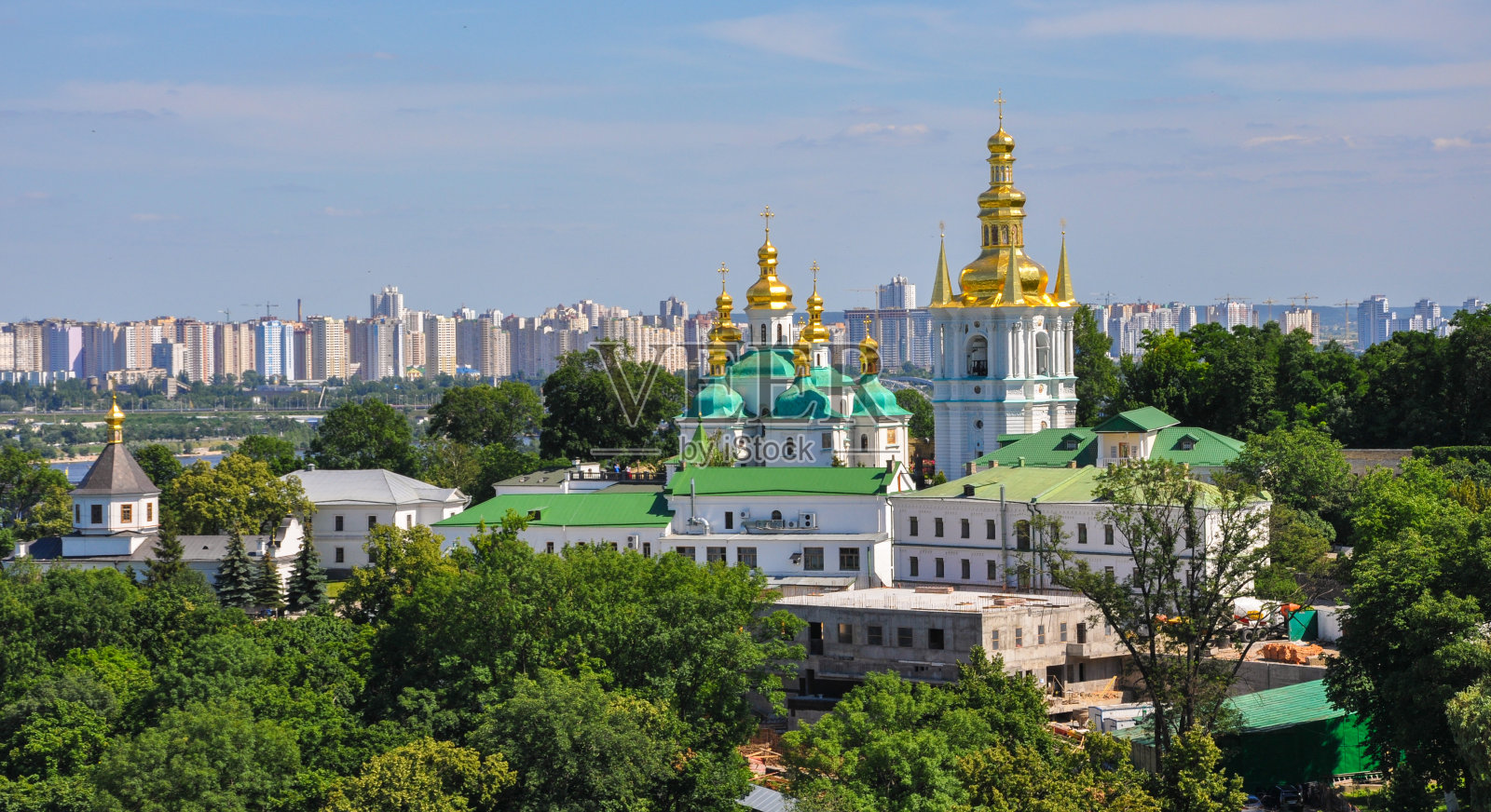 基辅全景Pechersk Lavra在基辅，乌克兰照片摄影图片