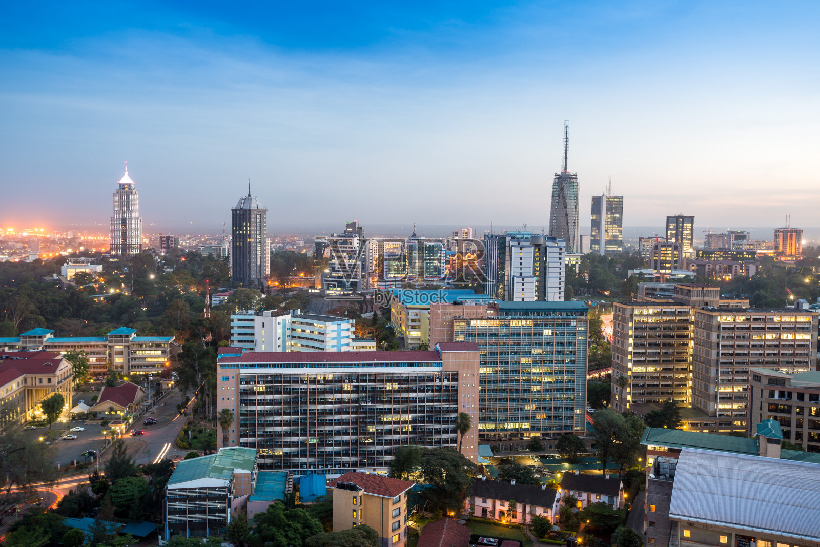 内罗毕城市景观-肯尼亚的首都城市照片摄影图片