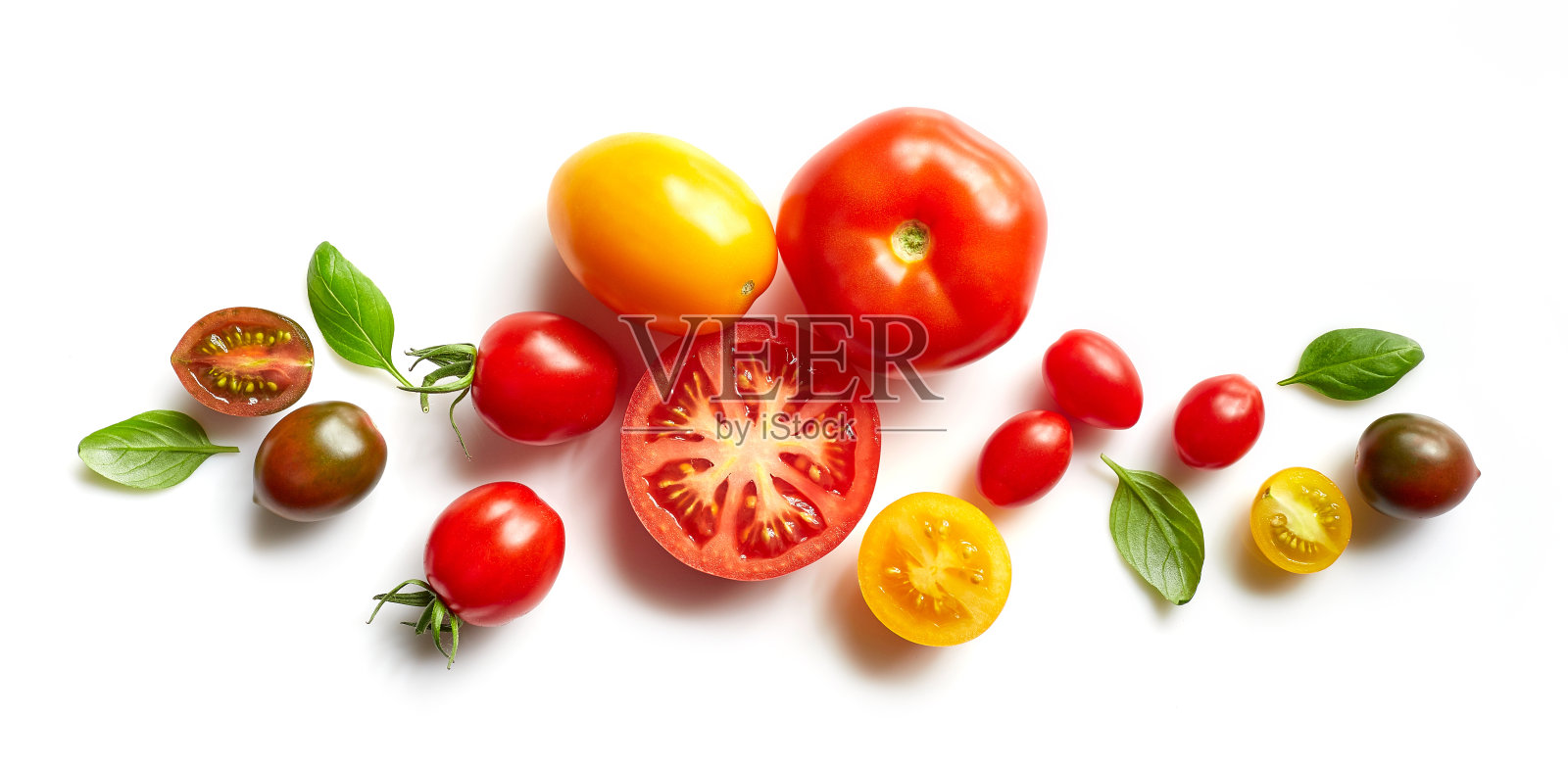 各种五颜六色的西红柿照片摄影图片