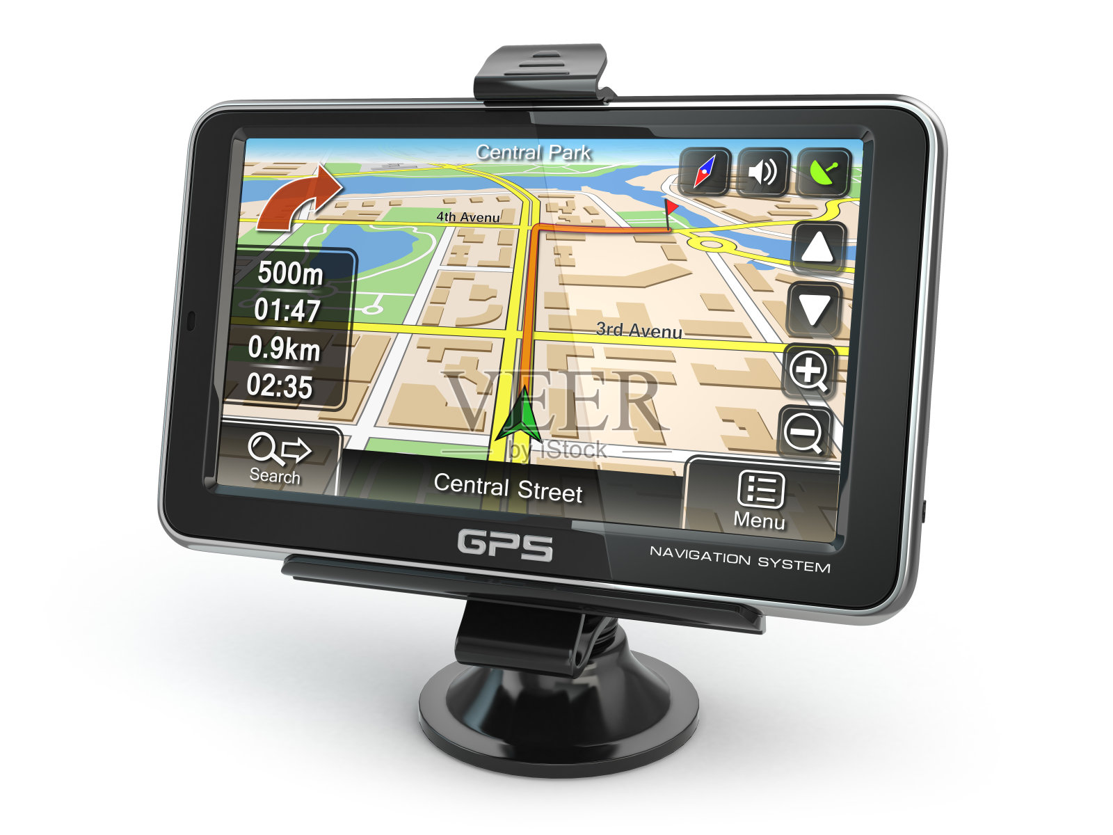 GPS导航系统。照片摄影图片