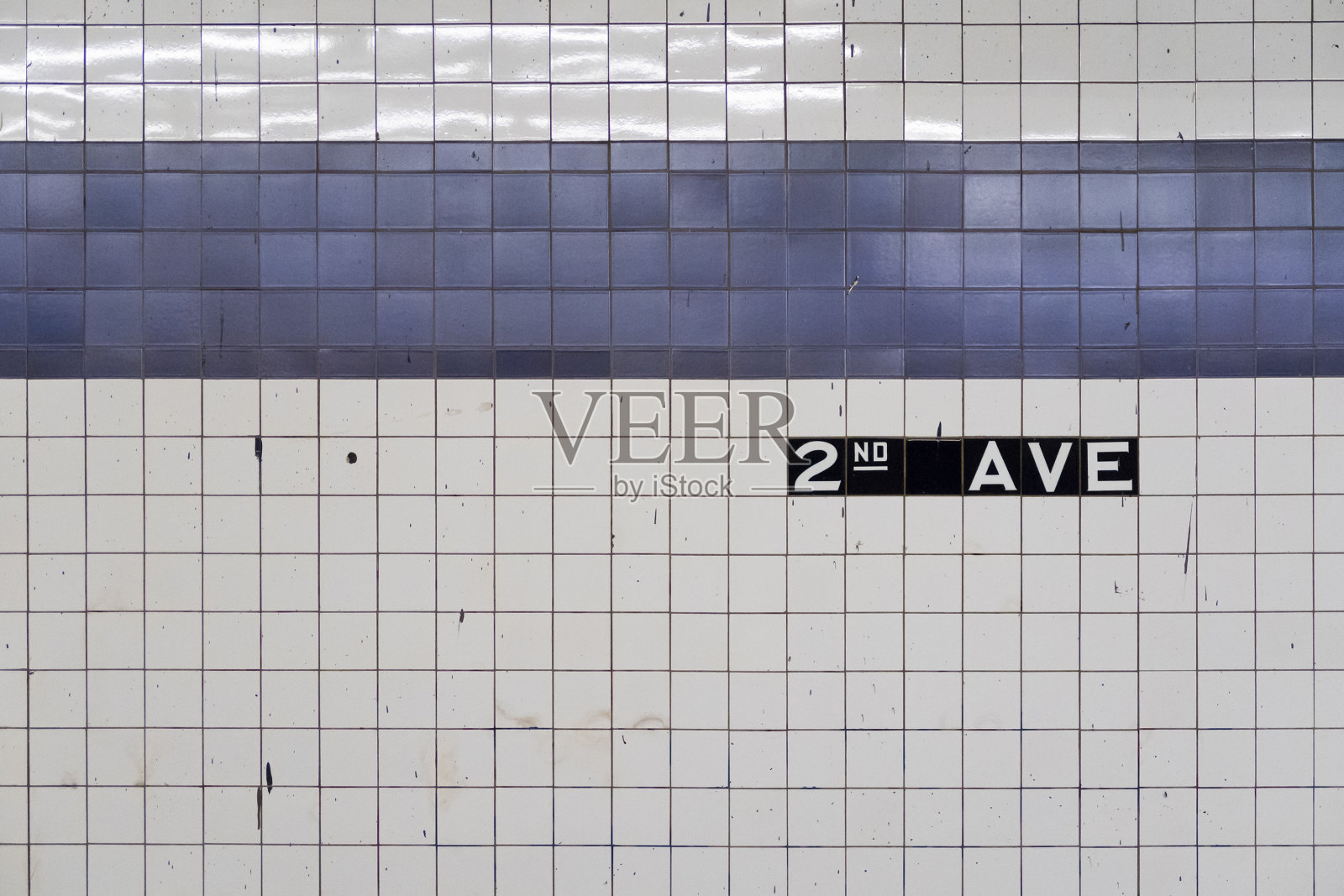 蓝色瓷砖的老地铁墙的一般抽象插画图片素材