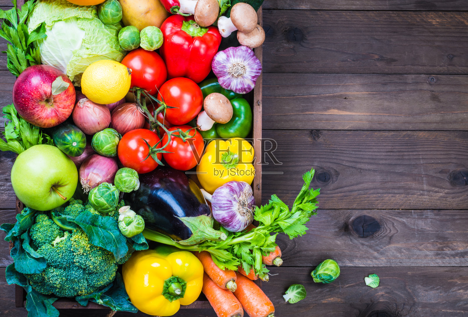 蔬菜和水果。照片摄影图片