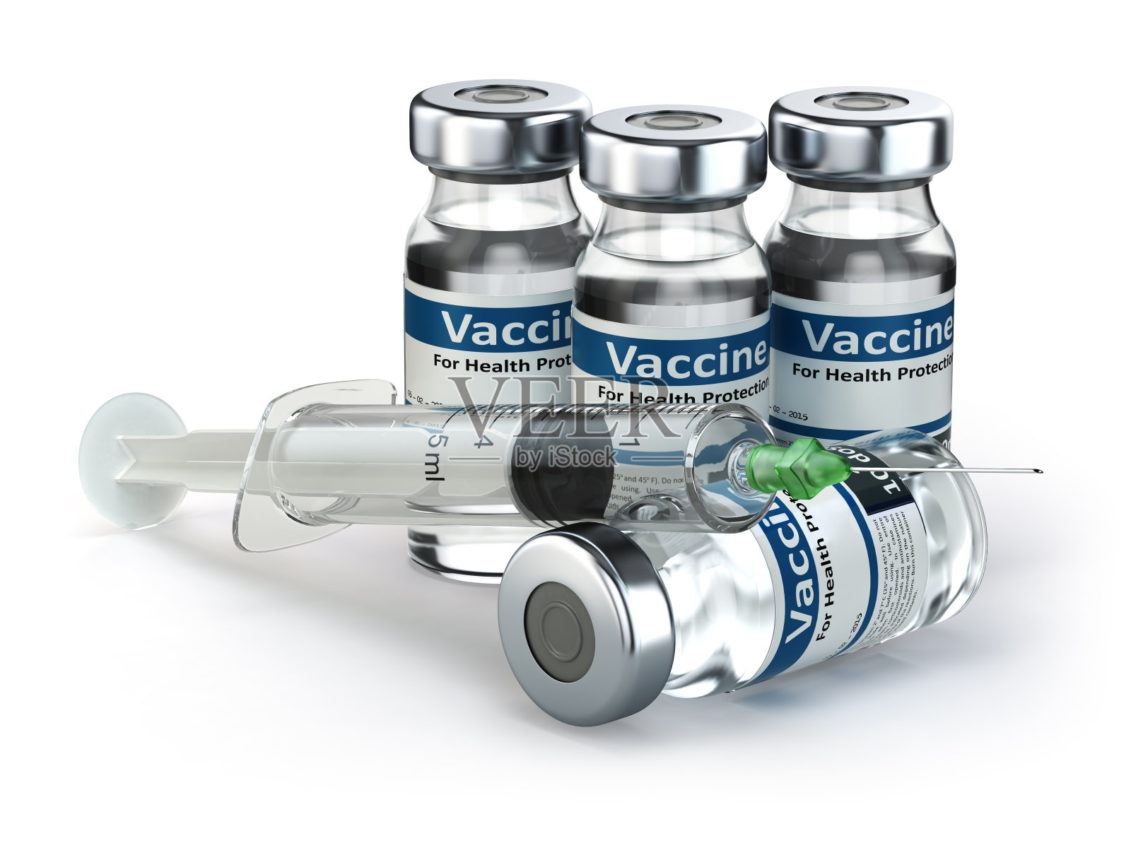 注射用小瓶疫苗。接种疫苗的概念。照片摄影图片