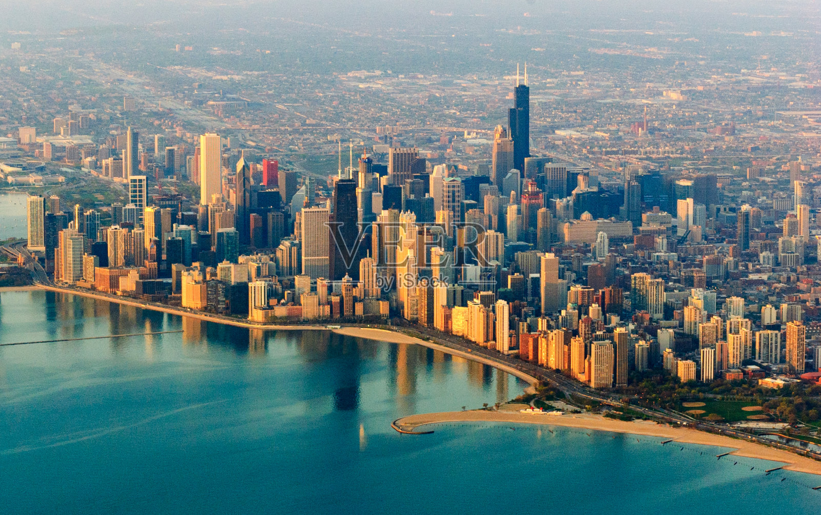 芝加哥天际线照片摄影图片