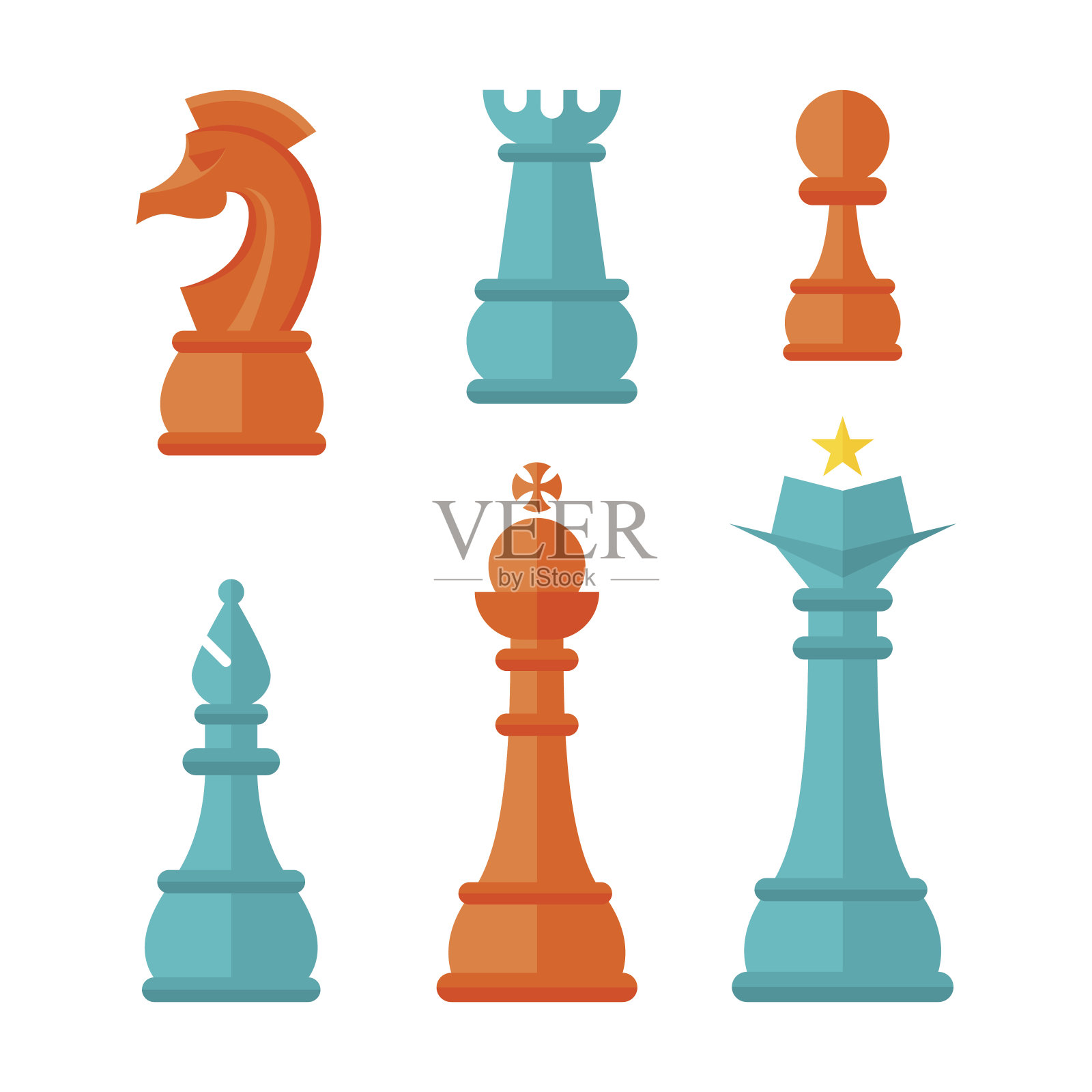 平面设计象棋单位插画图片素材