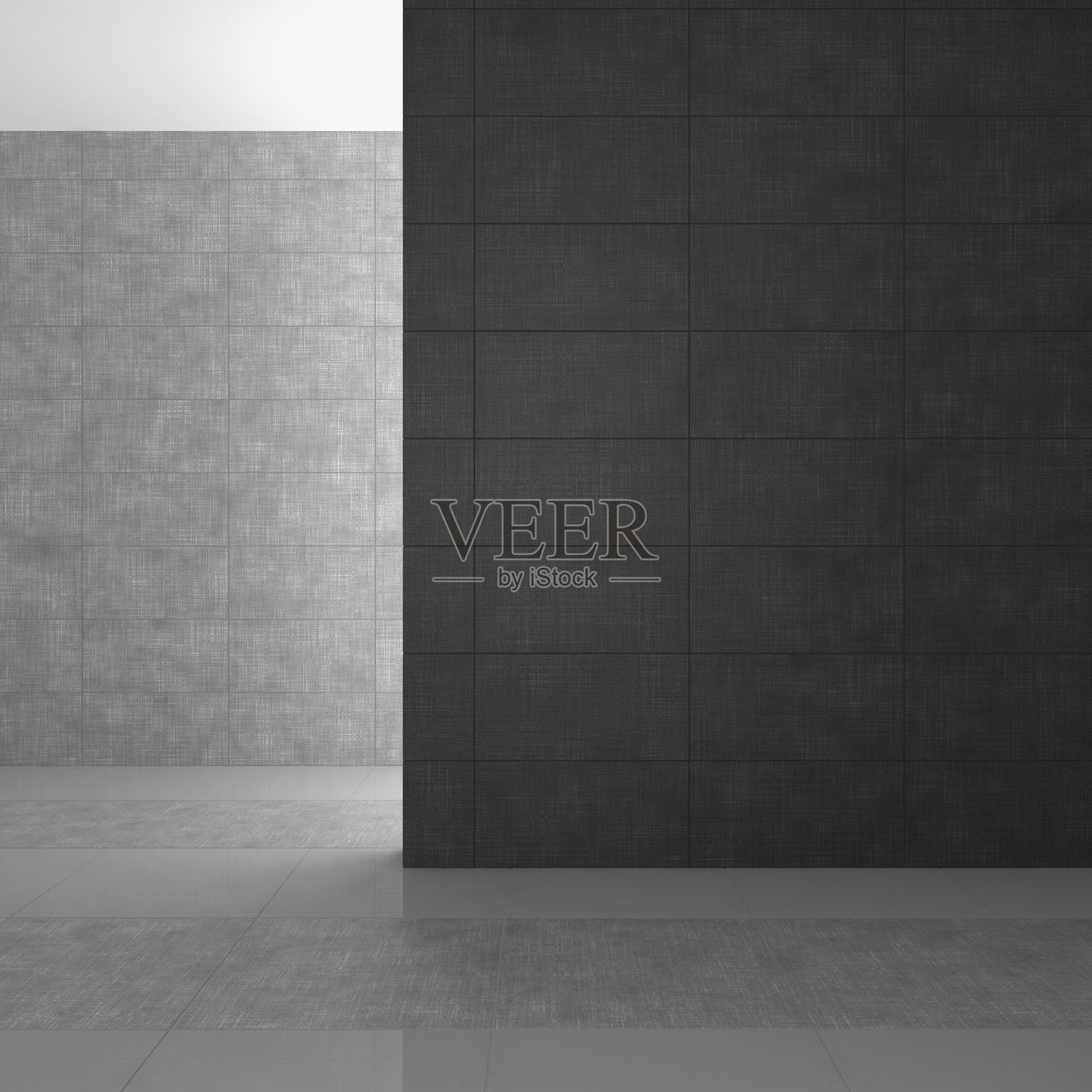 灰色瓷砖的现代浴室照片摄影图片
