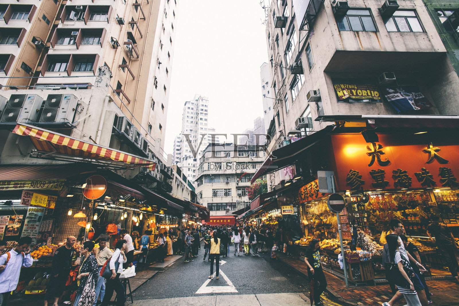 香港的街道。照片摄影图片