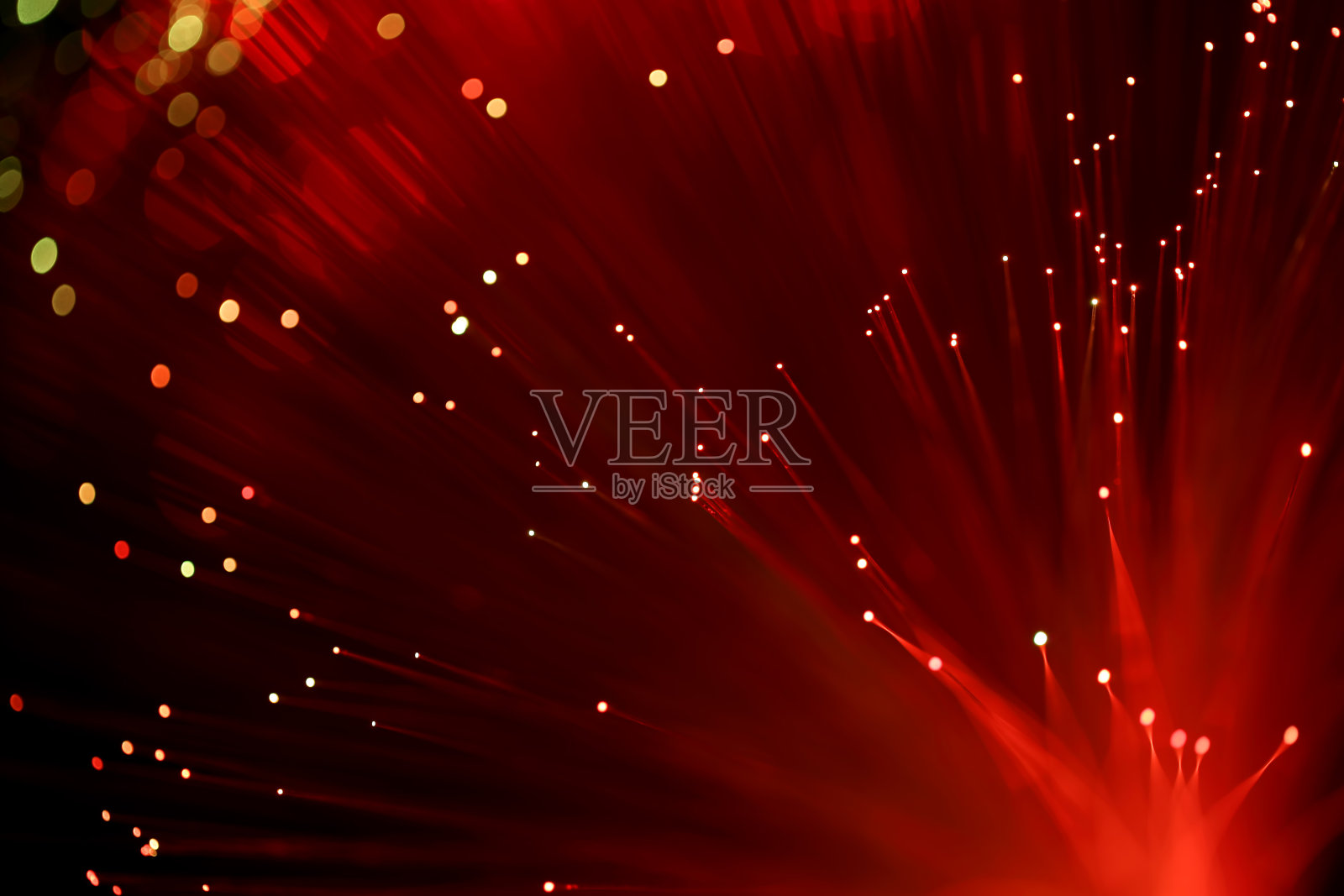 光纤抽象背景(红色)插画图片素材