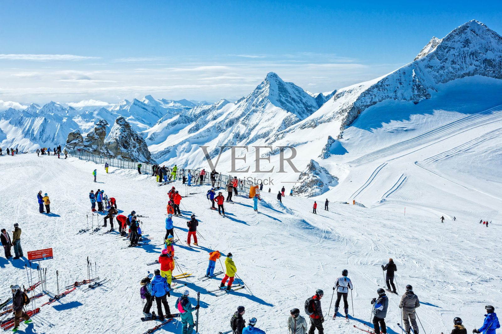 冬季滑雪胜地Hintertux, Tirol，奥地利照片摄影图片