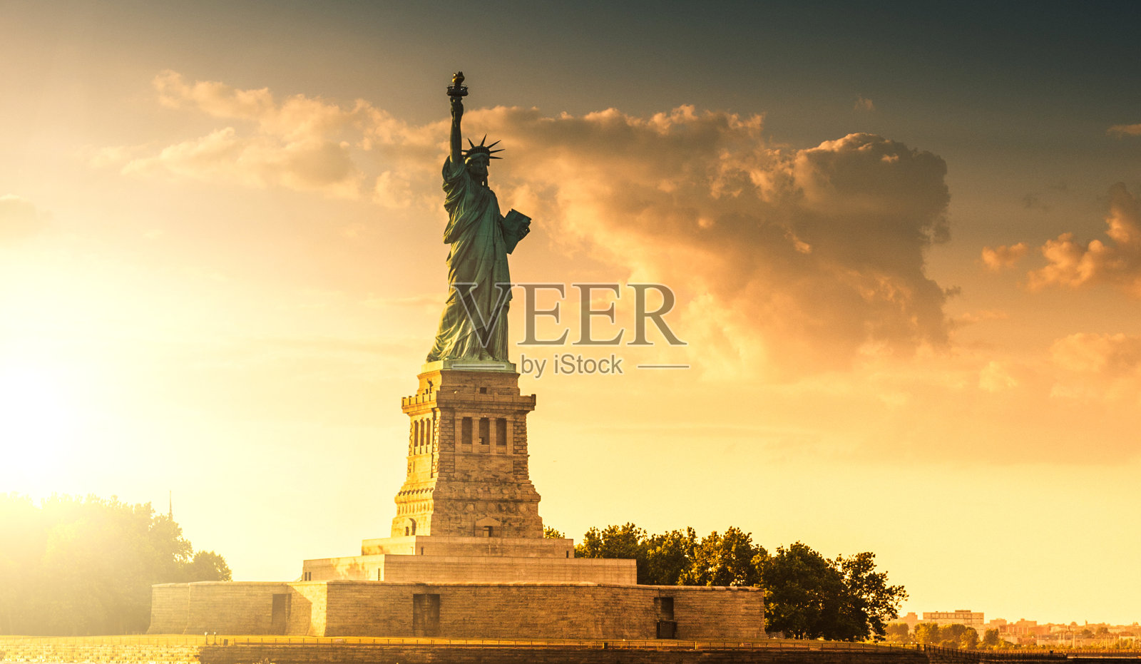 自由女神像-纽约照片摄影图片