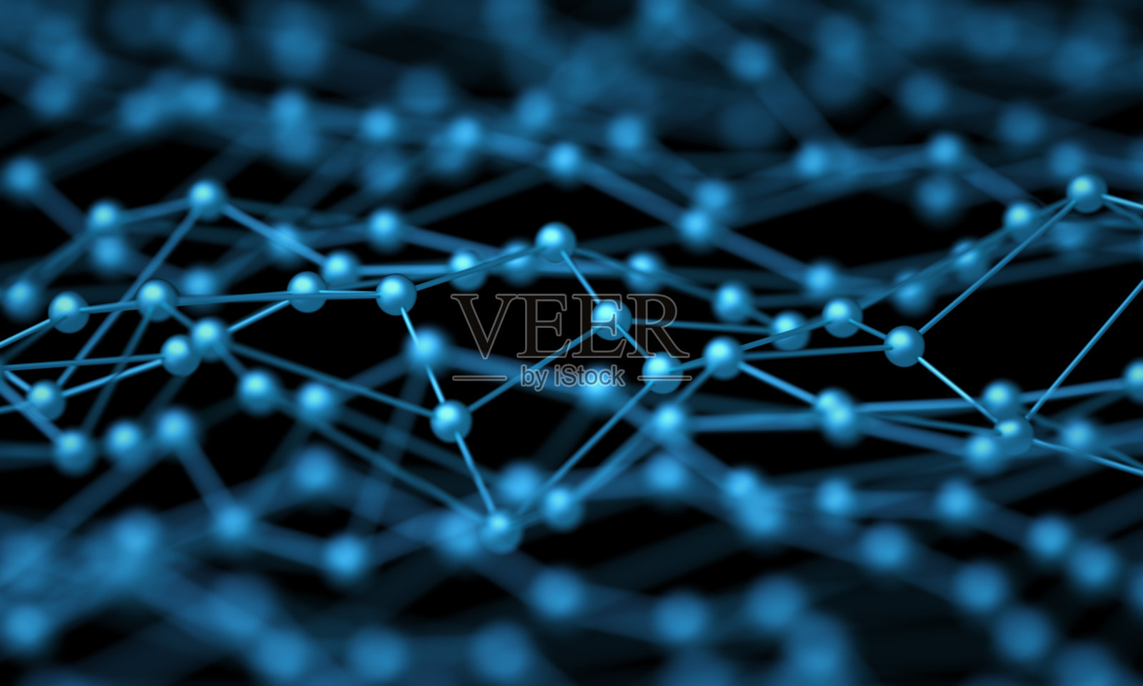 未来技术和科学背景。网络连接或分子结构表面照片摄影图片